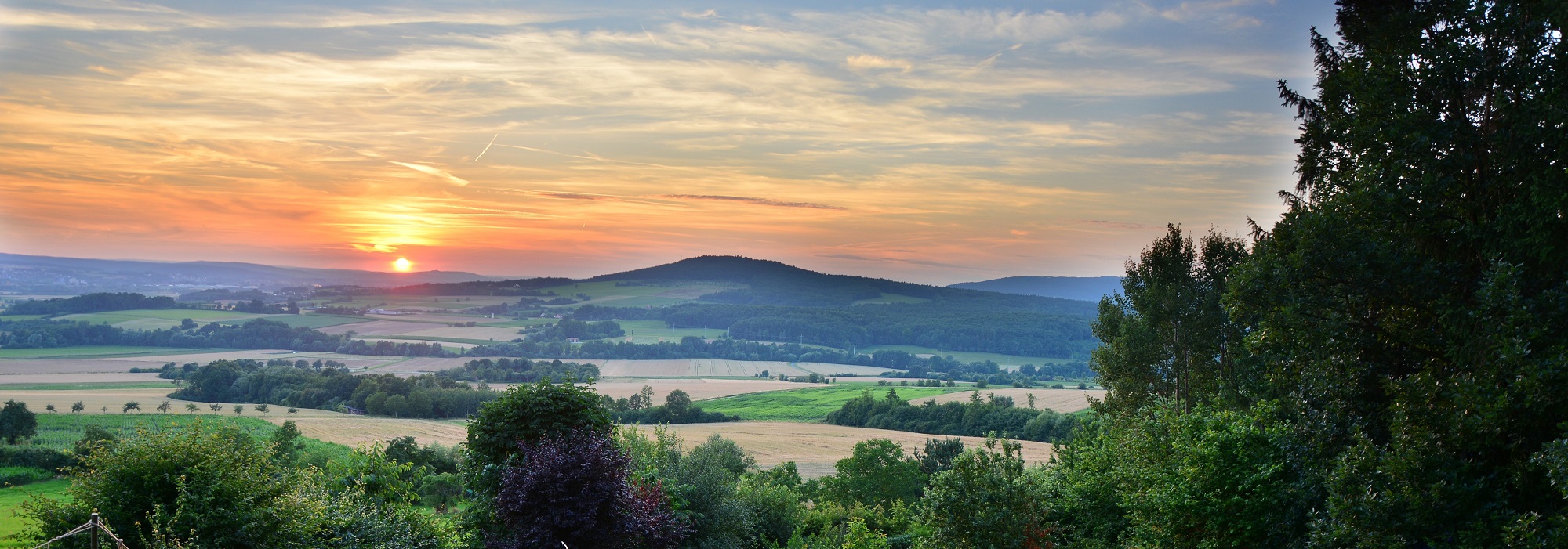 Sonnenuntergang über dem Open Ear Festival Gelände 2016