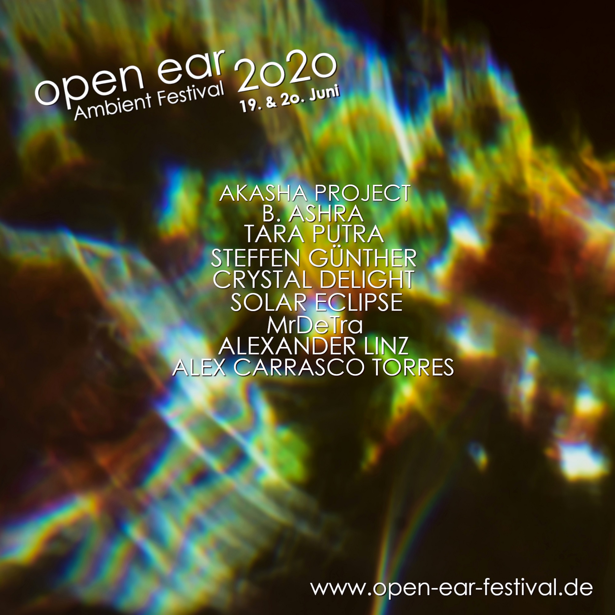 Flyer Open Ear Ambient Festival 2020 Online Edition